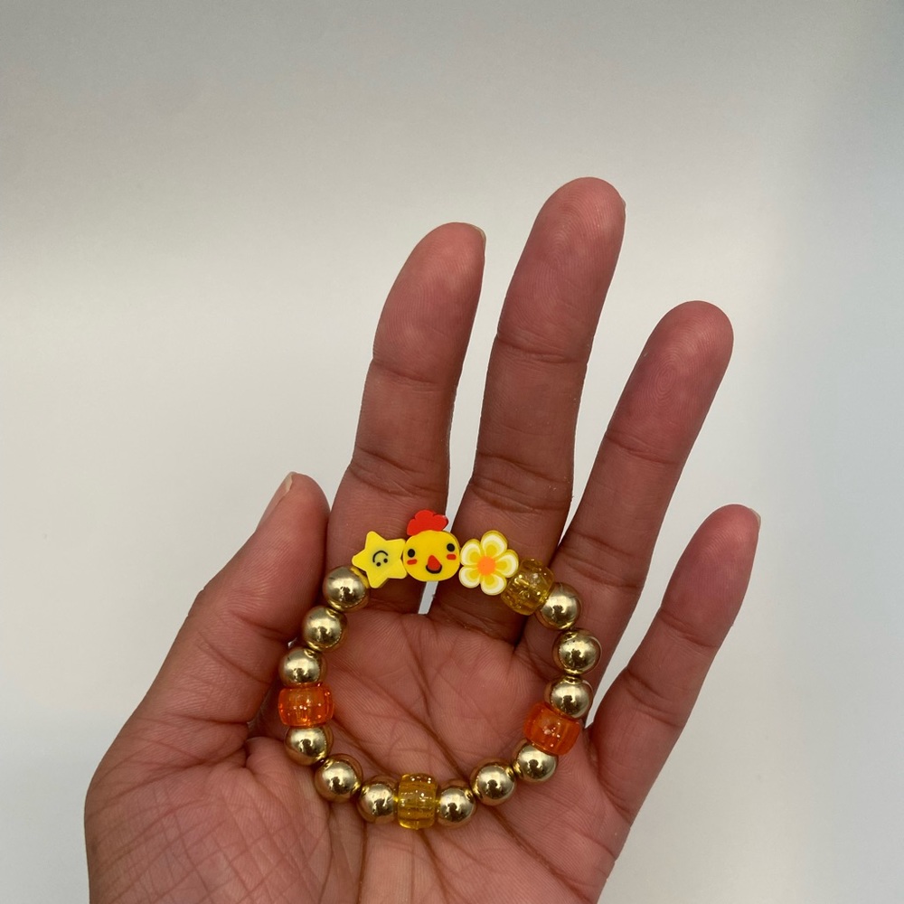 Handmade Trendy Y2K Inspired Children’s Stretch Bead Bracelet